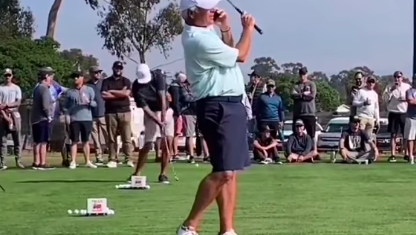 WATCH: Is ANYONE cooler than Fred Couples on the driving range?